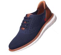 Marc Joseph New York Men's Charles Ave (Hands Free Technology) Sneaker, Navy, Wide