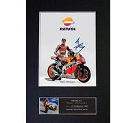 MARC MARQUEZ Signed Autograph Mounted Photo Reproduction PRINT A4 Rare (297 x 210mm) #419 (Mount & Print (Not Framed))