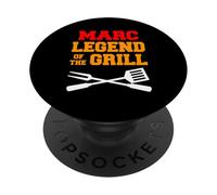 Marc Name The Legend Of The Grill Funny Grilling PopSockets Adhesive PopGrip