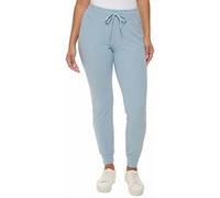 Marc New York by Andrew Marc Womens Ribbed Midweight Jogger, Water Blue, XXL