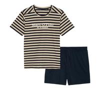 Marc O´Polo Men's Mix & Match Short Pyjama Set Pajama, Beige/White/Navy, XL