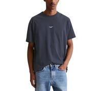 Marc OߴPolo Denim Men's Organic Cotton T-shirt with Round Neck, Blue (True Navy), L