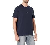 Marc OߴPolo Denim Men's Organic Cotton T-shirt with Round Neck, Blue (True Navy), M