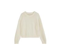 Marc OߴPolo Denim Women's Loose Fit Organic Cotton Knitted Jumper, Off White (Creamy White), S