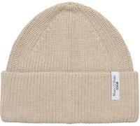 Marc OߴPolo Denim Women's Organic Cotton Knitted Beanie with Logo, Beige (Sand Melange), One Size