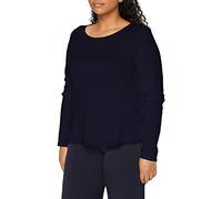 Marc OߴPolo Denim Women's Organic Cotton Long Sleeve Top with Boat Neck, Blue (Scandinavian Blue), S