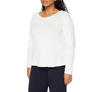 Marc OߴPolo Denim Women's Organic Cotton Long Sleeve Top with Boat Neck, White (Silky White), M