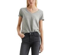 Marc OߴPolo Denim Women's Organic Cotton T-Shirt with V-Neck, Grey (Stone Melange), S
