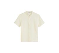 Marc OߴPolo Denim Women's Regular Fit Short Sleeve Blouse with Stand Collar, Off White (Creamy White), S