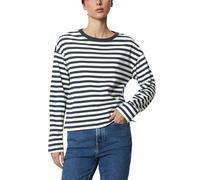 Marc OߴPolo Denim Women's Striped Organic Cotton Long Sleeve Top
