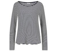 Marc OߴPolo Denim Women's Striped Organic Cotton Long Sleeve Top, Multicolor (Multi/Scandinavian Blue), XS