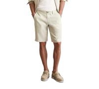 Marc OߴPolo Men’s Knee Length Lightweight Linen Shorts, Beige (Gray Silk), 34