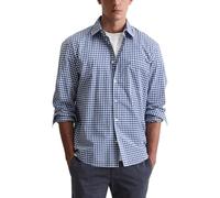 Marc OߴPolo Men's Long Sleeve Check Shirt, Blue (Multi/Total Eclipse), L
