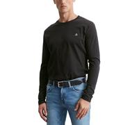 Marc OߴPolo Men's Organic Cotton Long Sleeve Top with Round Neck, Black (Black), XL