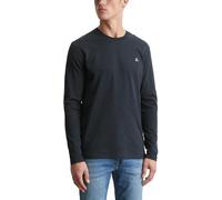 Marc OߴPolo Men's Organic Cotton Long Sleeve Top with Round Neck, Blue (Dark Navy), S