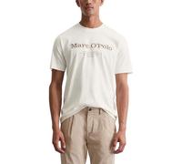 Marc OߴPolo Men's Organic Cotton T-shirt with Logo Print, Off White (Egg White), XL