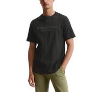 Marc OߴPolo Men's Organic Cotton T-Shirt with Round Neck, Black (Black), L