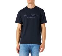 Marc OߴPolo Men's Organic Cotton T-shirt with Round Neck, Blue (Dark Navy), XL