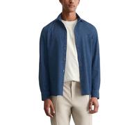 Marc OߴPolo Men's Shaped Fit Organic Cotton Shirt, Blue (Multi/Dark Navy), 3XL