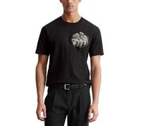 Marc OߴPolo Regular Fit T-shirt with Floral Print, Black (Black), S