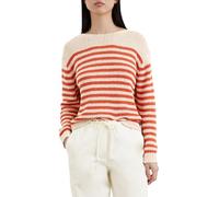 Marc OߴPolo Women's Loose Fit Striped Knitted Jumper, Multicolor (Stripe/Natural Cotton), XS