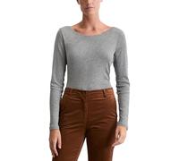 Marc OߴPolo Women's Organic Cotton Boat Neck Long Sleeve Top, Grey (Grey Granite Melange), M