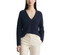 Marc OߴPolo Women's Organic Cotton Cardigan with V-neck, Blue (Night Sky), XXL