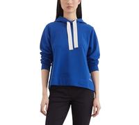 Marc OߴPolo Women's Organic Cotton Hoodie with Wide Drawstrings, Blue (Shiny Blue), S
