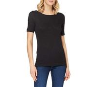 Marc OߴPolo Women's Organic Cotton T-Shirt with Boat Neck, Black (Black), XXL