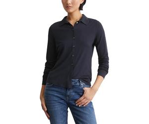 Marc OߴPolo Women's Pointed Collar Jersey Blouse with Stretch