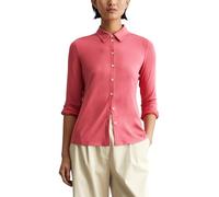 Marc OߴPolo Women's Pointed Collar Jersey Blouse with Stretch, Pink (Blushed Berry), L