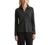 Marc OߴPolo Women's Regular Fit Jersey Blouse with Kent Collar, Black (Night Grey Melange), XL