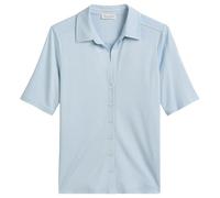 Marc OߴPolo Women's Regular Fit Short Sleeve Blouse with Classic Kent Collar, Blue (Smooth Sky), M