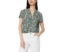 Marc OPolo Women's Short-Sleeved Blouse Made of Organic Cotton with V-Neck, g21, 6