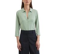 Marc OߴPolo Women's Three-Quarter Sleeve Jersey Blouse with Kent Collar, Green (Dusty Mint), L