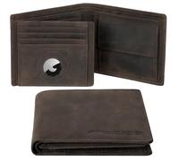Marc Peter® Oslo Men's Leather Wallet with RFID Protection I Genuine Leather Wallet Large I 13 Compartments I Wallet for Men I Wallet Wallet Made of Genuine Leather, Vintage charcoal with airtag