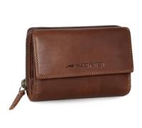 Marc Peter Rosie Women's Leather RFID Wallet Large Vintage Purse for Women Leather Wallet with Zip in Gift Box Genuine Leather, Light Brown Vt, XL, Classic