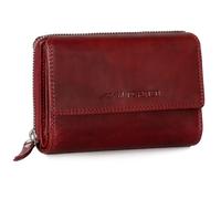 Marc Peter Rosie Women's Leather RFID Wallet Large Vintage Purse for Women Leather Wallet with Zip in Gift Box Genuine Leather, red, XL, Classic