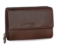 Marc Peter Rosie Women's Leather RFID Wallet Large Vintage Purse for Women Leather Wallet with Zip in Gift Box Genuine Leather, Brown Vt, XL, Classic