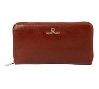 Marc Picard Leather Purse Firenze Zip Wallet Cognac Brown