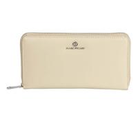 Marc Picard Leather Purse Umbria Zip Wallet Grey Beige