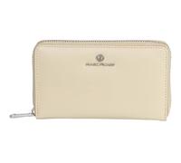 Marc Picard Leather Purse Umbria Zip Wallet Grey Beige