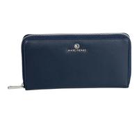 Marc Picard Leather Purse Umbria Zip Wallet Navy Dark Blue