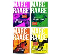 Marc Raabe Thriller Bücherset - Der Morgen, Die Dämmerung, Die Nacht & Im Morgengrauen - mit exklusivem Lesezeichen - 4 Hauptstadt-Krimis aus der Bestseller-Serie um Art Mayer und Nele Tschaikowski