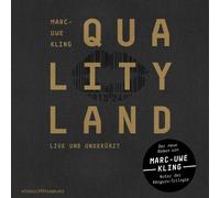 MARC-UWE KLING: QUALITYLAND (SCHWARZE EDITION) HÖRBUCH HAMBURG 6 CD NEW