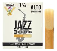 MARCA JAZZ UNFILED REEDS - 10 PACK - ALTO SAX - 1.5 MJZU415