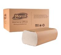 Marcal® Multi-Ply Paper Napkins (H3250W), 9.25" x 9.5", White, (250 Sheets/Pack, 16 Packs/Box, 4000 Sheets/Box), Perfect for Home and Office, Products Out of the