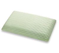 Marcapiuma Memory Foam Pillow Bio Green with Aloe Vera for Neck and Shoulder, Orthopedic Bio Memory Pillow with Washable 100% Cotton Cover Oeko-Tex Standard 100 42x72cm h. 12 Made in Italy