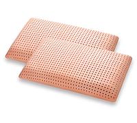 Marcapiuma Set of 2 Memory Foam Pillows Bio Clean fully Machine Washable Extra Hygienic, Orthopedic Bio Soy Pillow with Washable 100% Cotton Cover Oeko-Tex Standard 42x72cm h. 12 Made in Italy