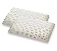 Marcapiuma Set of 2 Memory Foam Pillows Slow Memory for Neck and Shoulder, Orthopedic Pillow with Washable 100% Cotton Cover Oeko-Tex Standard 100 42x72cm h. 12 Made in Italy